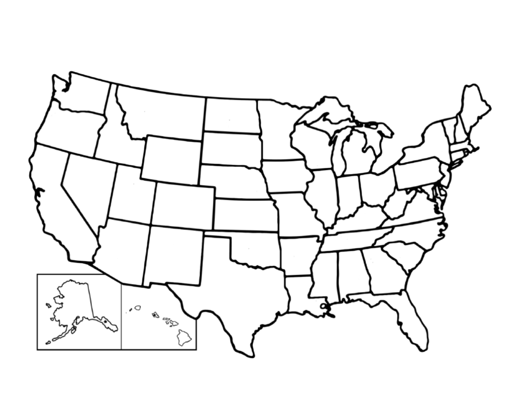 United-States-Blank-Study-Map