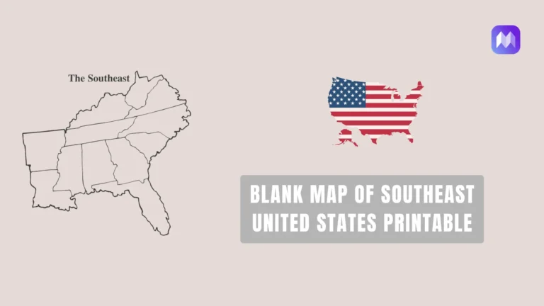 Blank map of Southeast United States